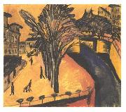 Ernst Ludwig Kirchner Gelbes Engelufer (heute: Engeldamm) in Berlin France oil painting artist